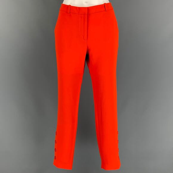 ALTUZARRA Size 4 Orange Triacetate Blend Dress Pants - Picture 1 of 4